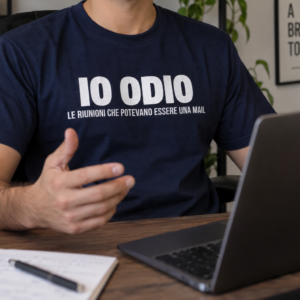 T-shirt Io Odio le riunioni inutili