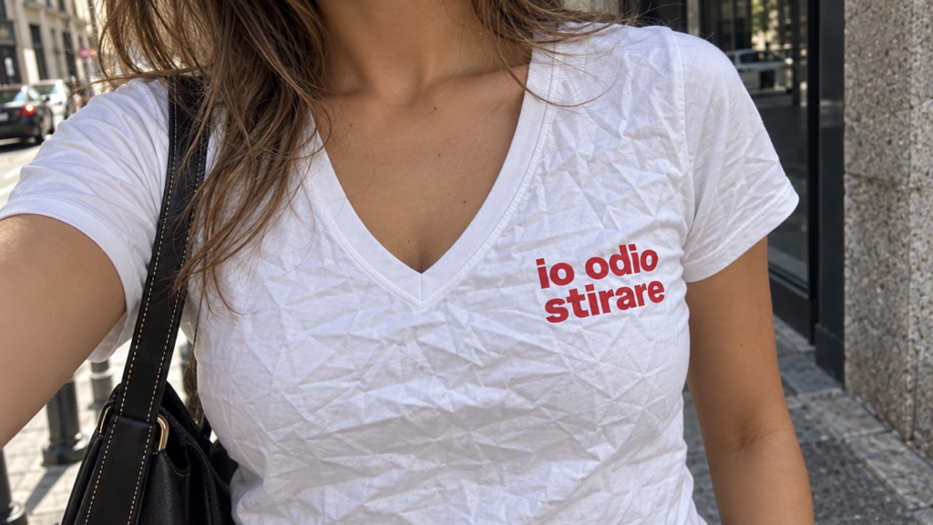 T-shirt Io Odio Stirare